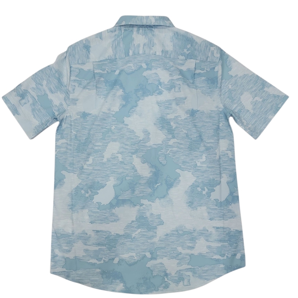 PGA Tour Apparel Abstract Sky Print Golf Shirt Blue Lightweight Sporty Men's S - Picture 3 of 16